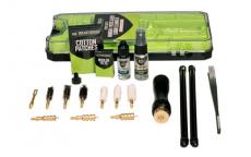 Breakthrough Clean Technologies Vision Series, Cleaning Kit, For Pistol Caliber Carbine .38/.40/.45 Cal, Includes Cleaning Rod Sections, Hard Bristle Nylon Brushes, Jags, Patch Holders, Cotton Patches, Durable Aluminum Handle And Mini Bottles of Breakthro