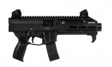 CZ Scorpion 3 Plus, Semi-automatic Pistol, 9MM, 7.8" Barrel, Threaded 1/2 x 28, Matte Finish, Black, Polymer Grip, Ambidextrous Safety, Adjustable Sights, 20 Rounds, 5 Magazines 91431