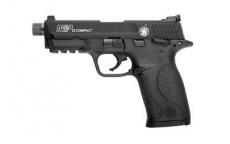 Smith & Wesson M&P22 Compact .22 LR, 10rd x2, 3.563" Threaded Barrel, Manual Safety, Black, 10199