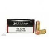 Federal Champion, 45 ACP, 230Gr, Full Metal Jacket, 50 Round Box WM5233