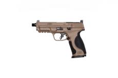 Smith & Wesson M&P9 M2.0 Metal, 9mm, 4.625" Threaded Barrel, 17rd x2, Flat Dark Earth, 3-Dot White Sights, 14163