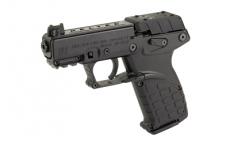 Kel-Tec P17, Single Action, Semi-automatic, Polymer Frame Pistol, Compact, 22 LR, 3.8" Barrel, Threaded 1/2x28, Matte Finish, Black, Optics Ready Slide, Fiber Optic Front Sight, 17 Rounds, 3 Magazines P17BBLKOR