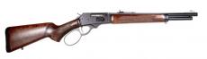 Rossi R95 Trapper, Lever Action Rifle, 444 Marlin, 16.5"Barrel, Oxide Finish, Black, Buckhorn Rear Sights, Drift Adjustable Front Sight, Wood Stock, 5 Round 950444161