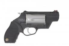 Taurus 4510 The Judge Public Defender Poly .45 LC, .410 2.5", 5rd, 2.5" Barrel, Matte Stainless Finish Cylinder, Black Finish Polymer Frame & Grip 2441029TCPLY