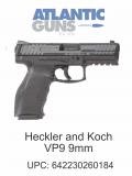 Heckler and Koch VP9 9mm 4.1" Barrel 10-Rounds 3-Dot Sights 