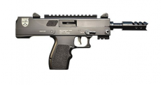 MasterPiece Arms MPA57DMG, Pistol, Semi-automatic, 5.7x28mm, 5" Barrel, Threaded Barrel, Aluminum, Black, Adjustable Sights, 20 Rounds, Side Cocker, Scope Mount MPA57DMG