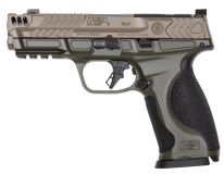 Smith & Wesson Performance Center M&P 9 M2.0 Metal Carry Comp 9mm - 4.22" Barrel - Optic Ready - OD Green / FDE - 17 Round