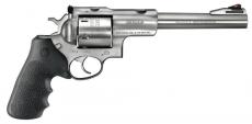 Ruger Super Redhawk Standard, Double/Single Action, Revolver, 454 Casull, 7.5" Barrel, Stainless Steel, Satin Finish, Silver, Hogue Tamer Monogrip Grip, Adjustable Rear & Ramp Front Sight, 6 Rounds, KSRH-7454 05505