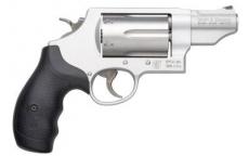 Smith & Wesson Governor, Double Action, Metal Frame Revolver, Z-Frame, 410GA, 2.5" Chamber, 45 ACP, 45 Long Colt, Scandium Alloy, Matte Finish, Silver, Synthetic Grips, Fixed Sights, 6 Rounds 160410