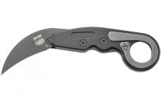 Columbia River Knife & Tool PROVOKE FIRST RESPONDER, Folding Knife with Kinematic, Plain Edge, D2 Steel Blade, Titanium Nitride Finish, 6061 T6 Aluminum Handle, Ceramic Glass Breaker, Includes Boltaron Sheath 4042